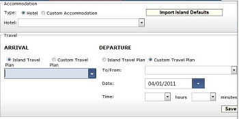 Click to view full size Thumbnail image for ~/_resources/images/screenshots/admin/manageregistrants/accommodation_travel.jpg